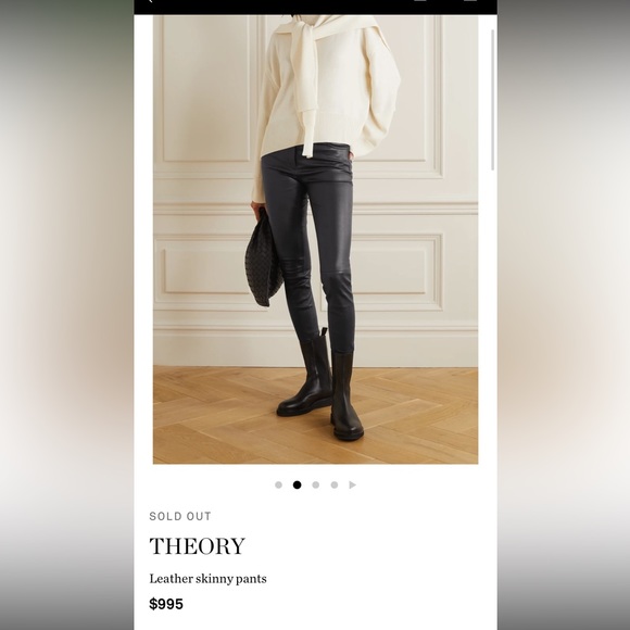 Pants - Sold out Theory leather pants